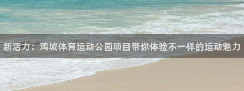 蚂蚁体育苹果版下载：新活力：鸿城体育运动公园项目带你体验不一样的运动魅力
